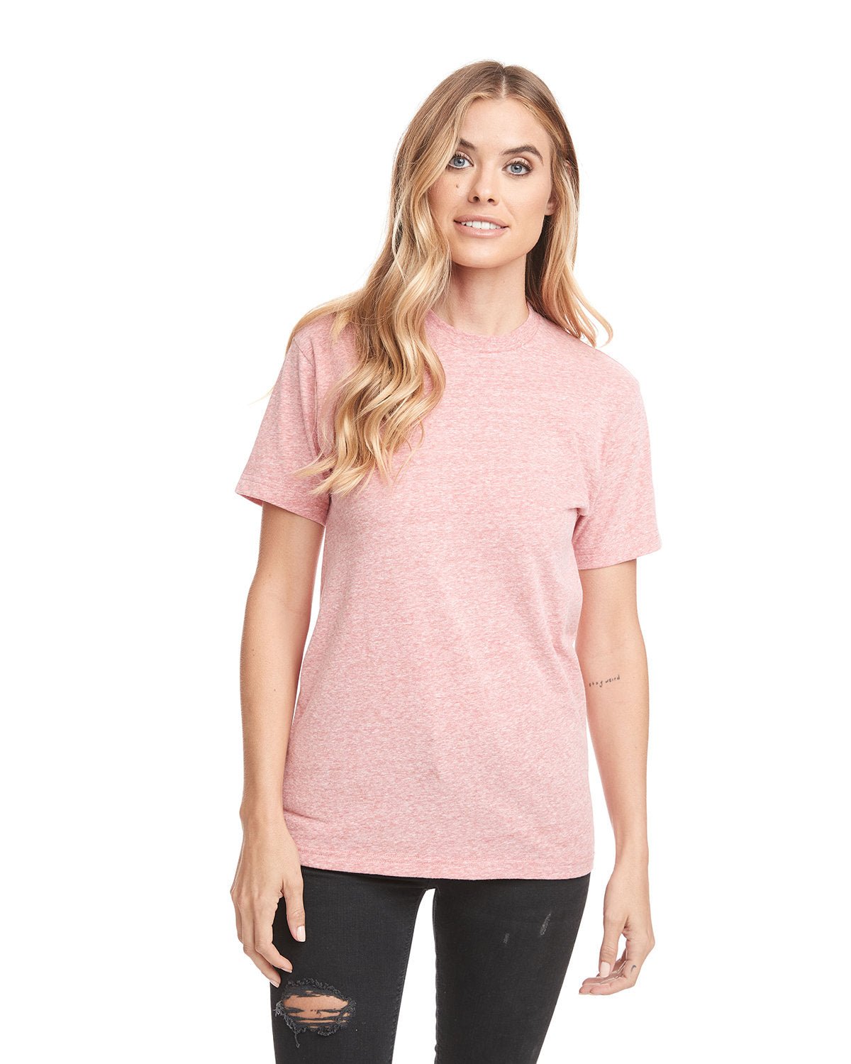 6407-Next Level Apparel-SNOW HEATHER RED-Next Level Apparel-T-Shirts-1