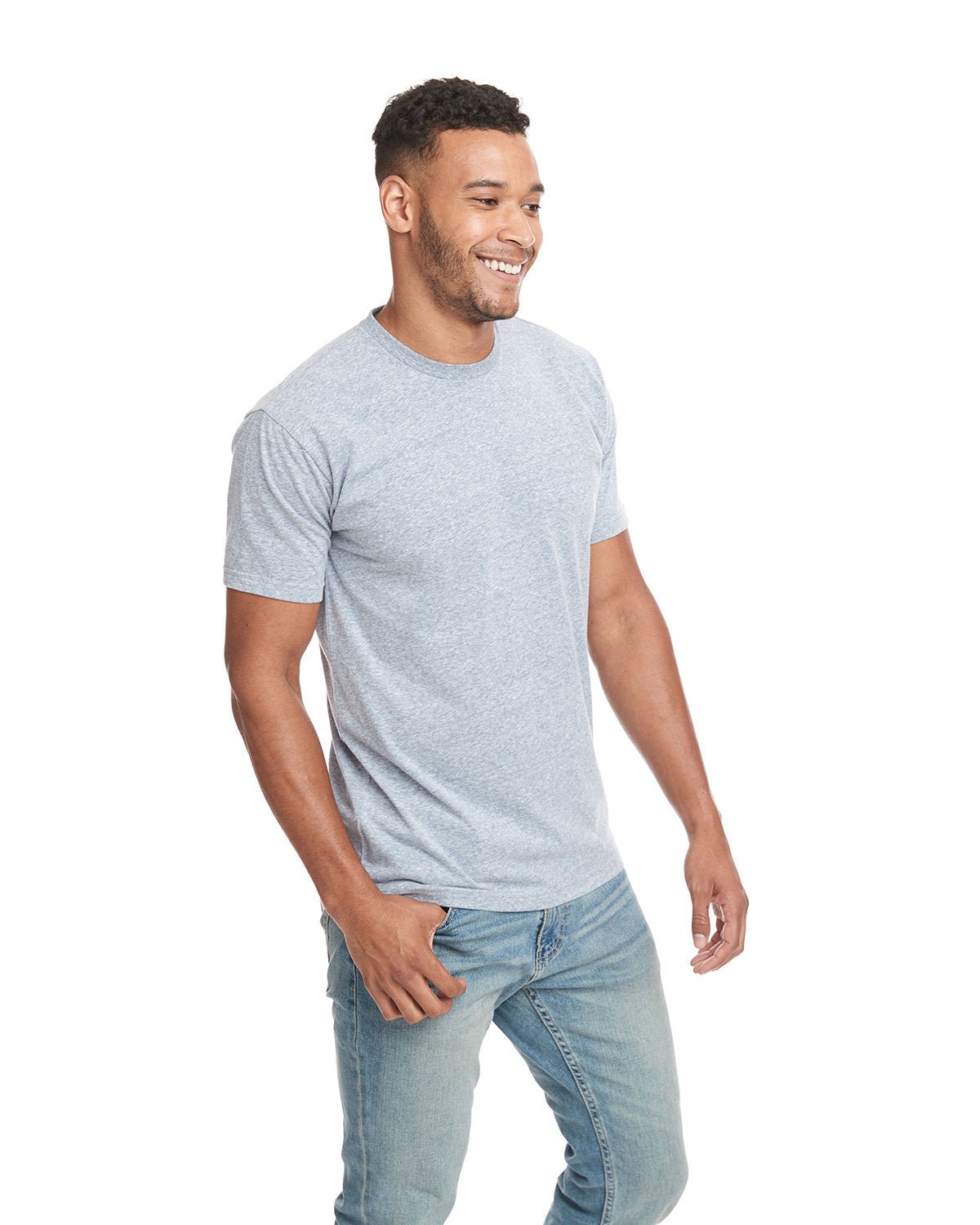 6407-Next Level Apparel-SNOW HTHR INDIGO-Next Level Apparel-T-Shirts-3