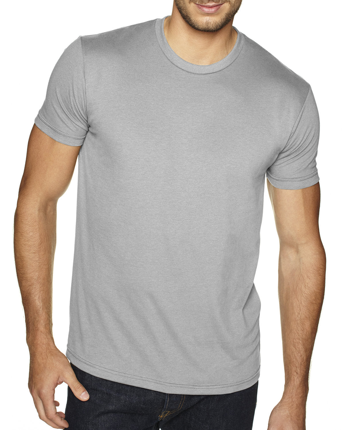 6410-Next Level Apparel-LIGHT GRAY-Next Level Apparel-T-Shirts-1