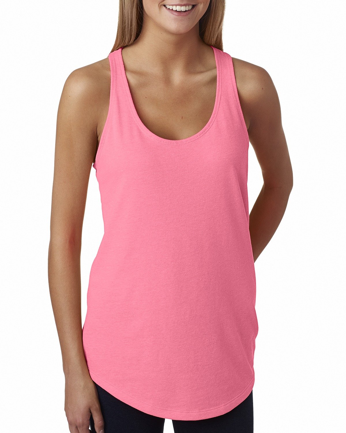 6933-Next Level Apparel-NEON HTHR PINK-Next Level Apparel-T-Shirts-1