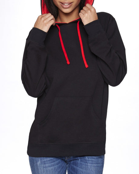 9301-Next Level Apparel-BLACK/ RED-Next Level Apparel-Sweatshirts-1