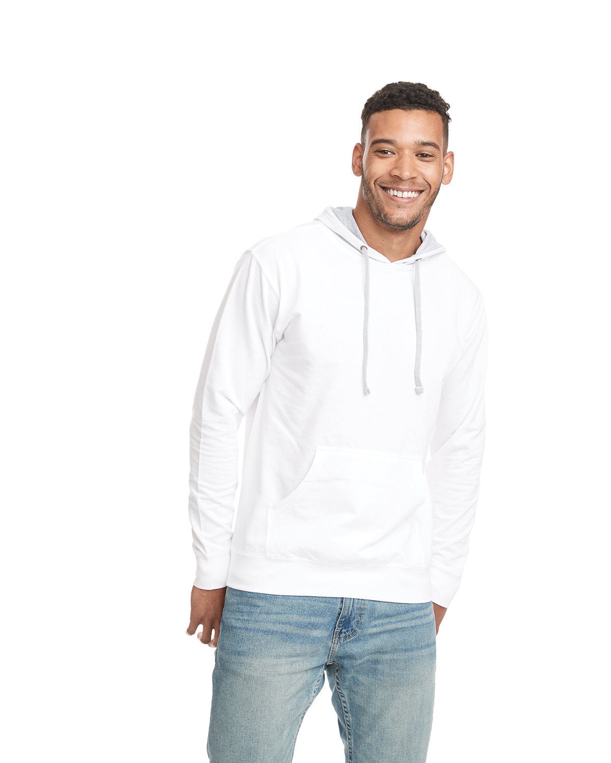 9301-Next Level Apparel-WHT/ HTHR GRAY-Next Level Apparel-Sweatshirts-1