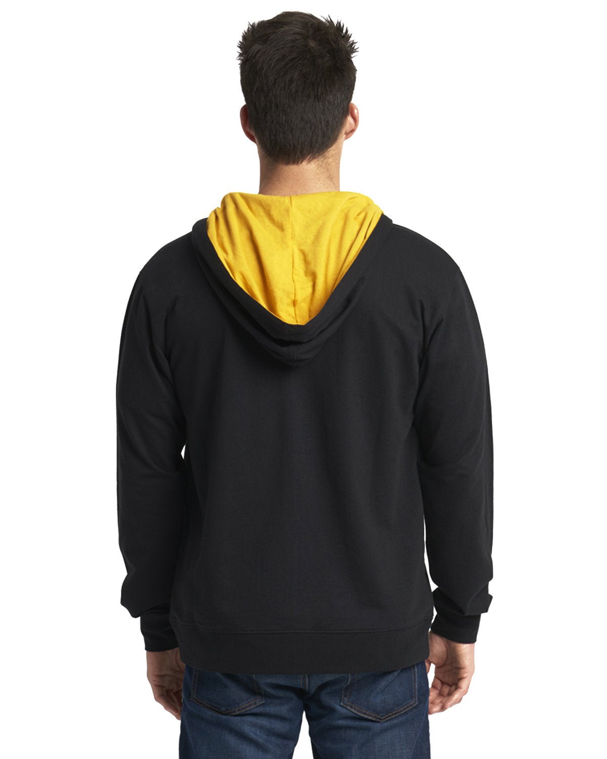 9601-Next Level Apparel-BLACK/ GOLD-Next Level Apparel-Sweatshirts-2