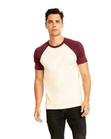 N3650-Next Level Apparel-MAROON/ NATURAL-Next Level Apparel-T-Shirts-1