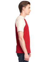 N3650-Next Level Apparel-NATURAL/ RED-Next Level Apparel-T-Shirts-3