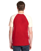 N3650-Next Level Apparel-NATURAL/ RED-Next Level Apparel-T-Shirts-2