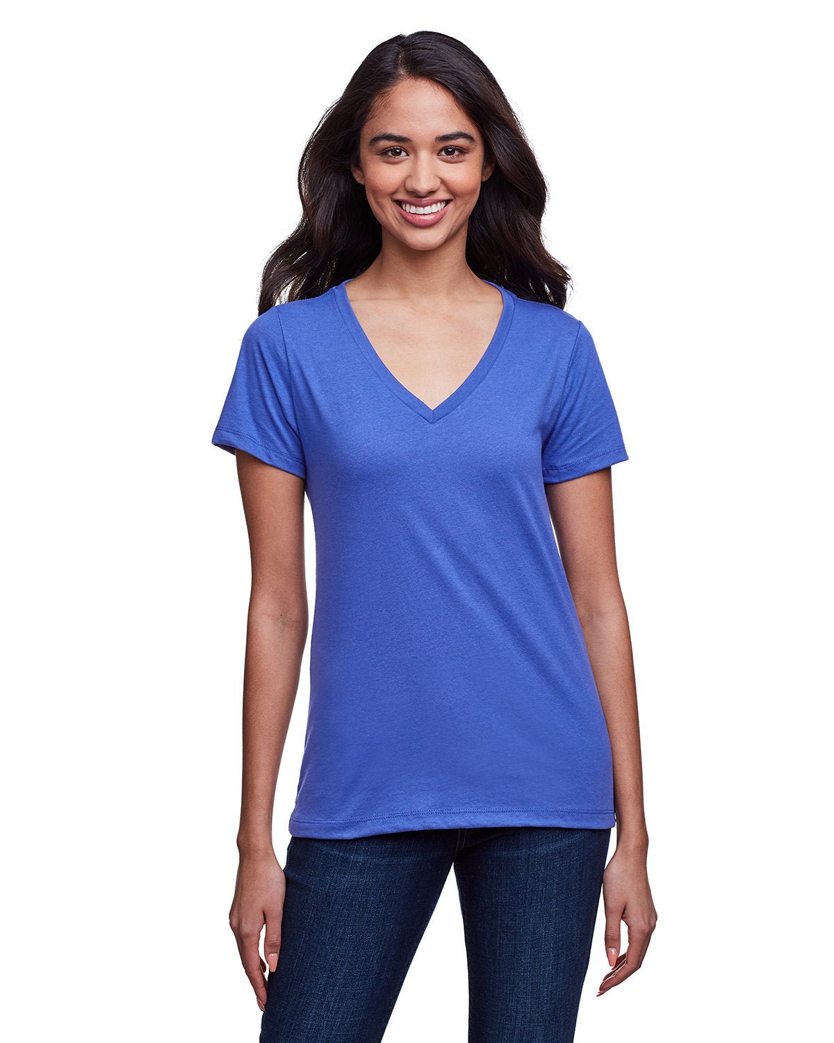 N4240-Next Level Apparel-HEATHER SAPPHIRE-Next Level Apparel-T-Shirts-1