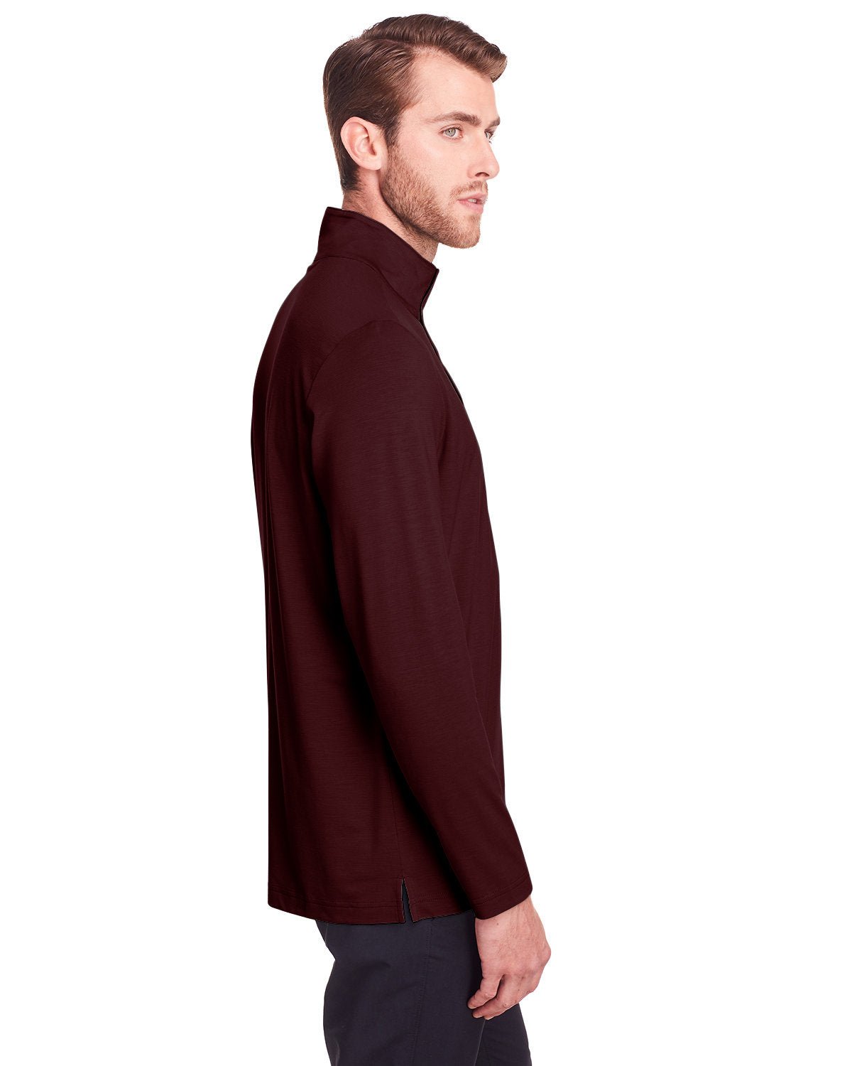 NE400-North End-BURGUNDY-North End-Knits and Layering-3