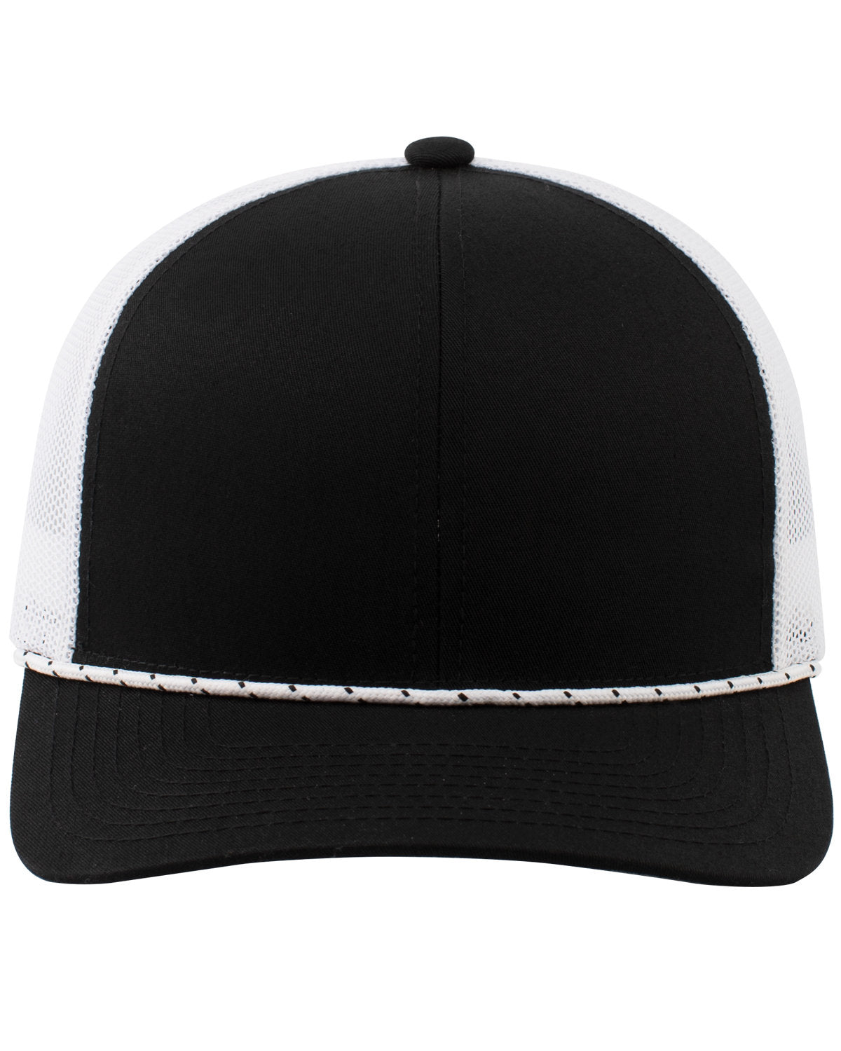 104BR-Pacific Headwear-BLK/ WHT/ BLK-Pacific Headwear-Headwear-1