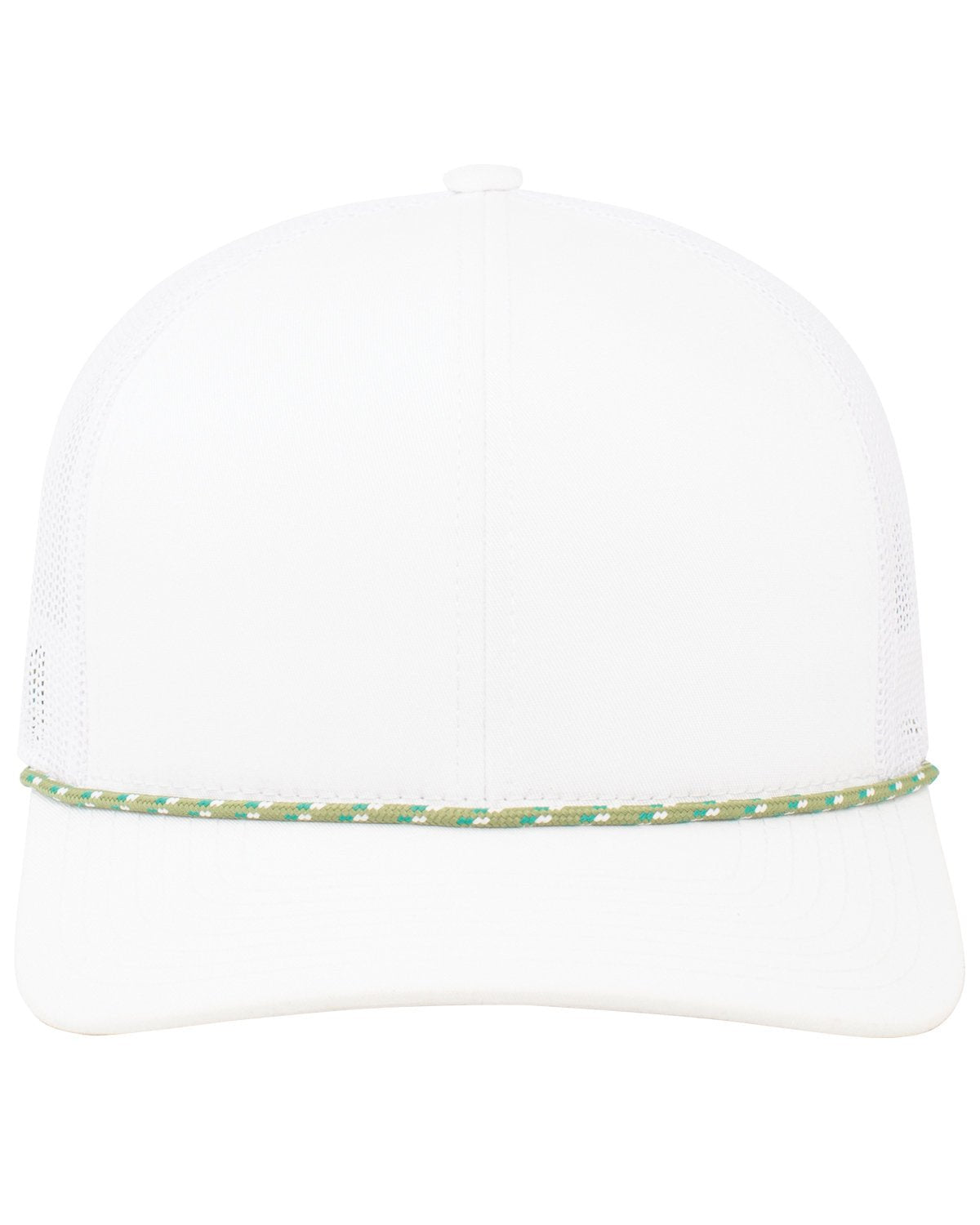 104BR-Pacific Headwear-WHITE/ MOSS GRN-Pacific Headwear-Headwear-1