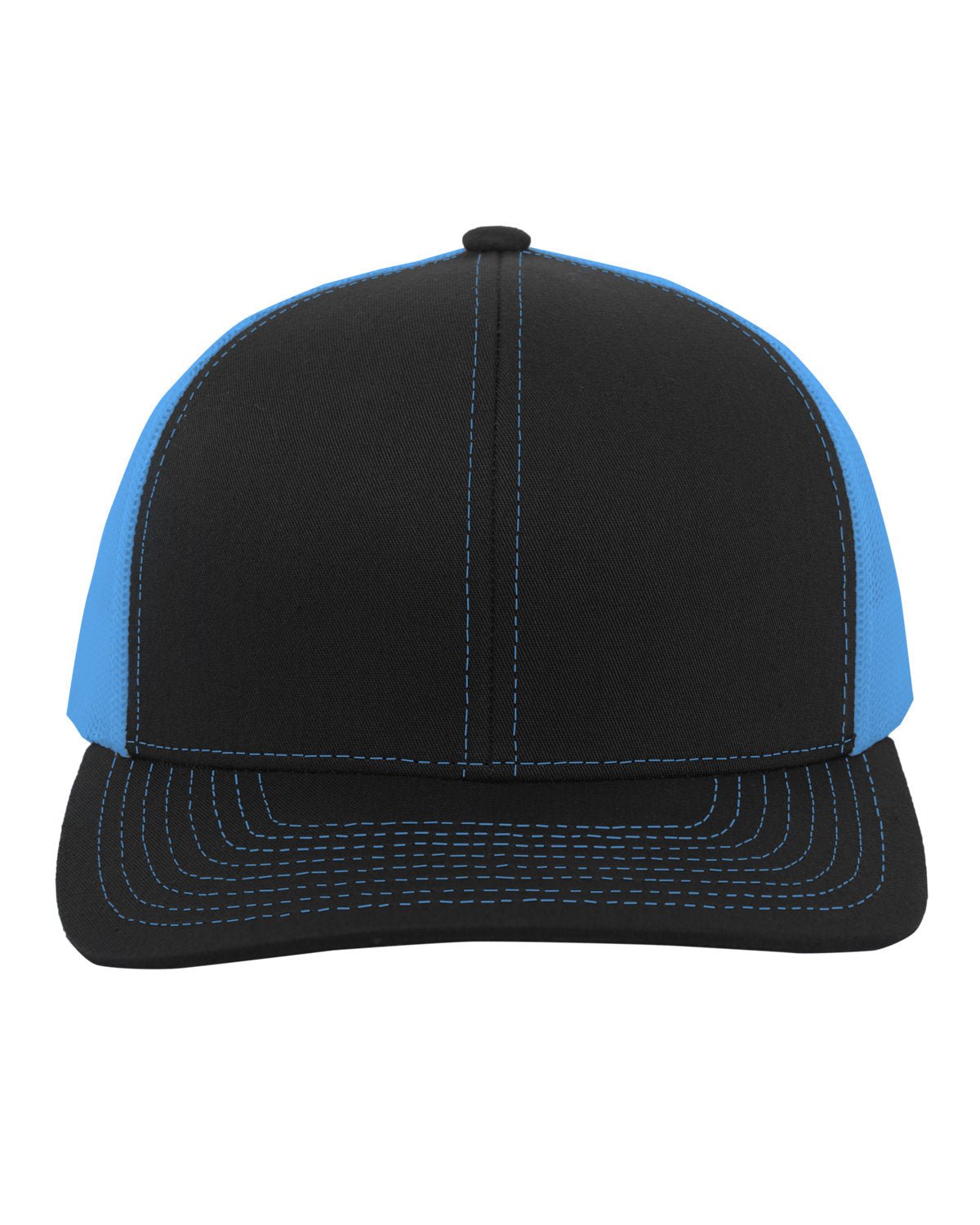 104C-Pacific Headwear-BLACK/ NEON BLUE-Pacific Headwear-Headwear-1