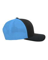 104C-Pacific Headwear-BLACK/ NEON BLUE-Pacific Headwear-Headwear-3