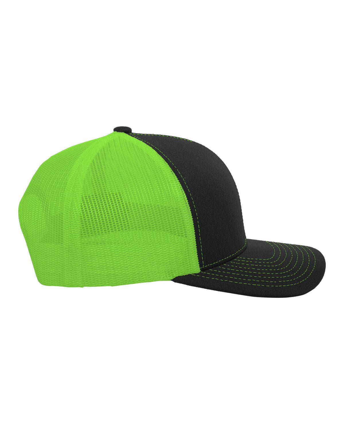 104C-Pacific Headwear-BLACK/ NEON GRN-Pacific Headwear-Headwear-3