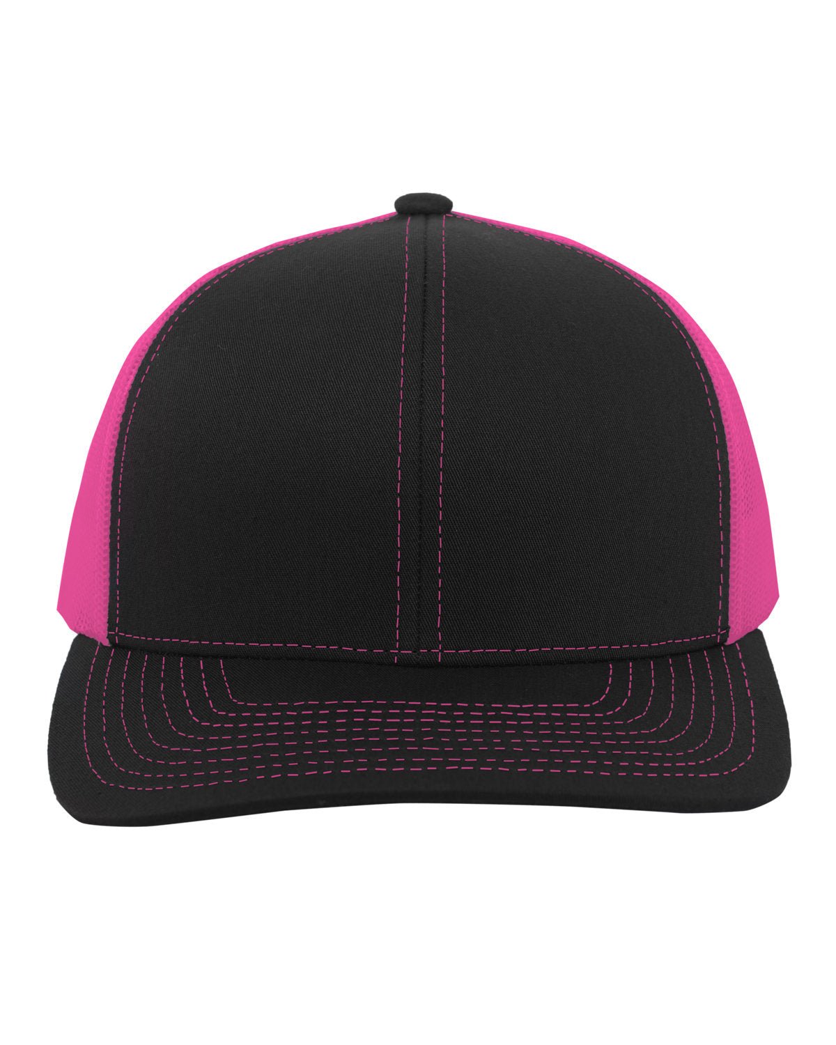 104C-Pacific Headwear-BLACK/ PINK-Pacific Headwear-Headwear-1