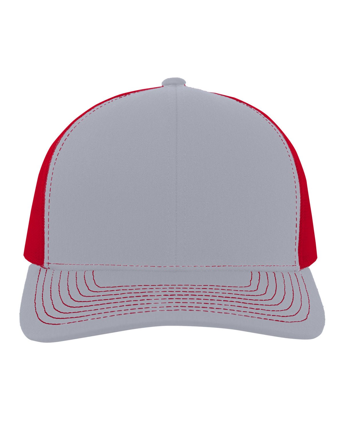 104S-Pacific Headwear-HTHR GREY/ RED-Pacific Headwear-Headwear-1