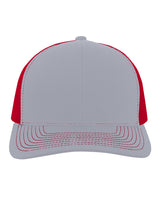 104S-Pacific Headwear-HTHR GREY/ RED-Pacific Headwear-Headwear-1