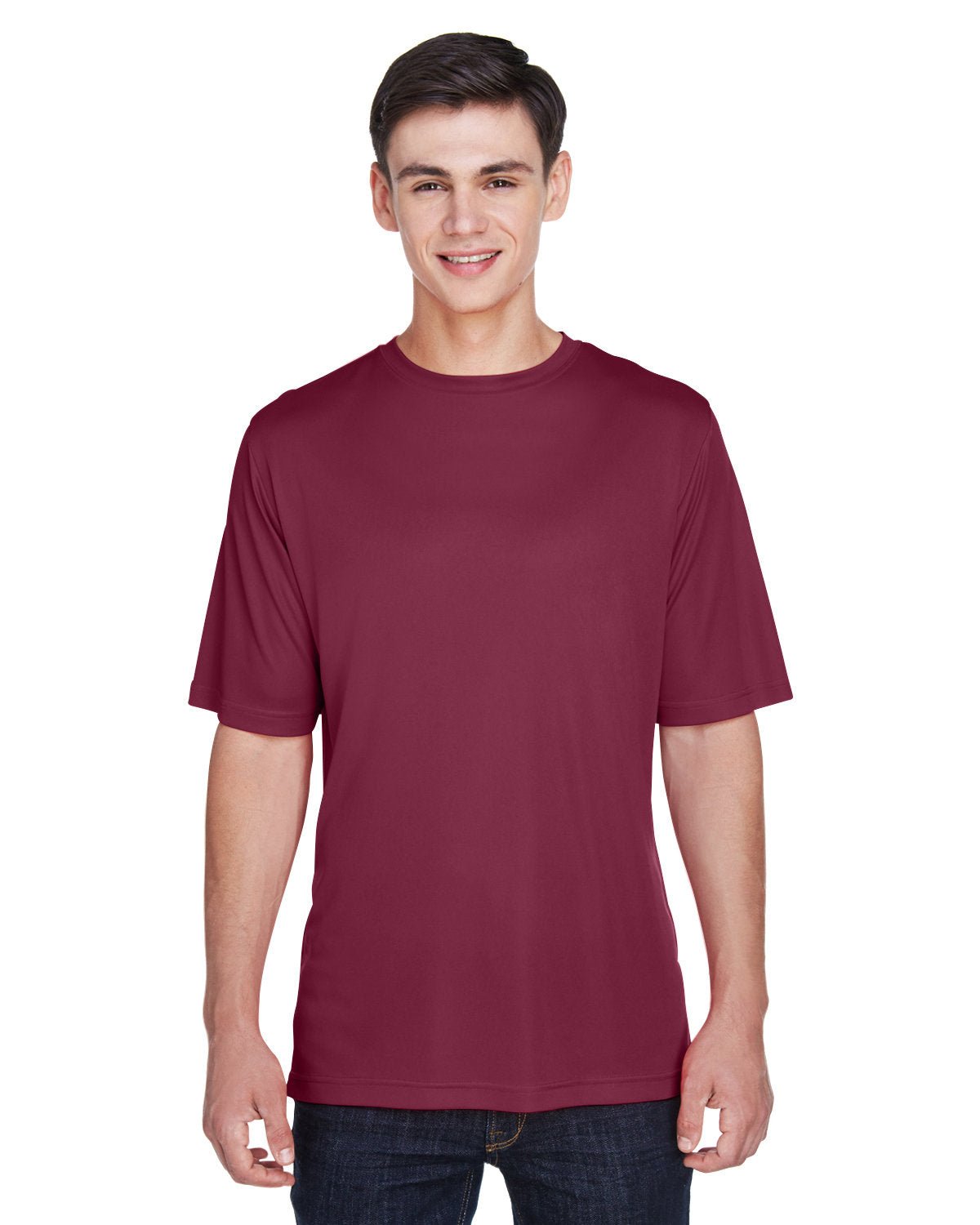 TT11-Team 365-SPORT MAROON-Team 365-T-Shirts-1