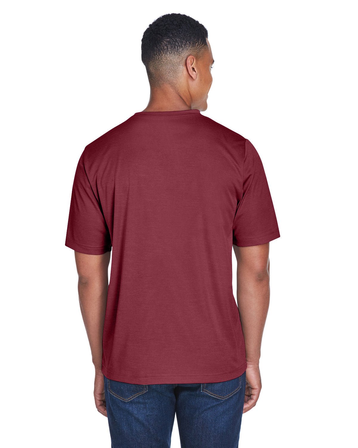 TT11H-Team 365-SP MAROON HTHR-Team 365-T-Shirts-2