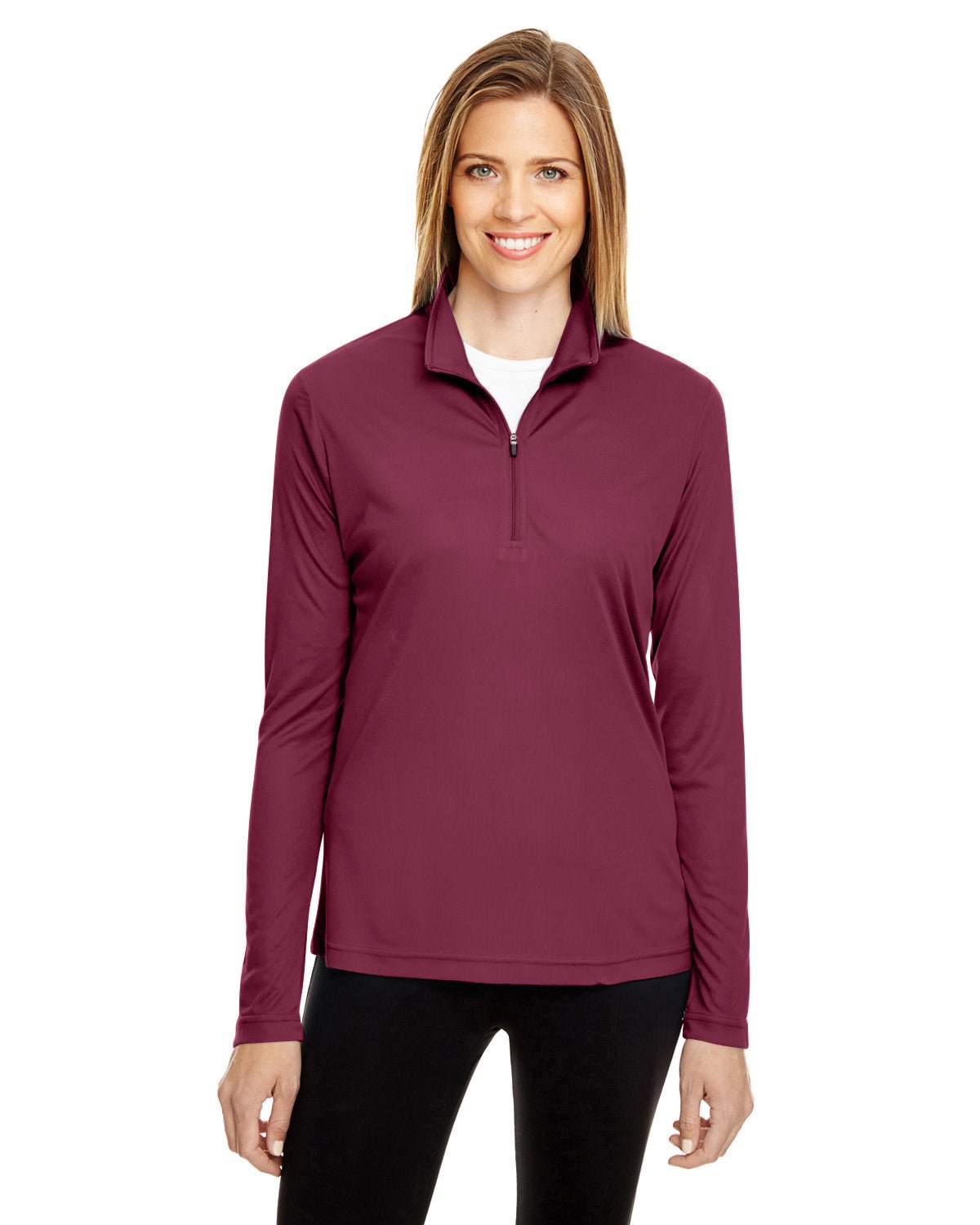 TT31W-Team 365-SPORT MAROON-Team 365-Knits and Layering-1