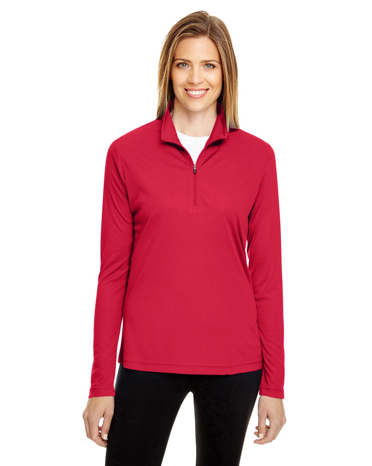 TT31W-Team 365-SPORT RED-Team 365-Knits and Layering-1