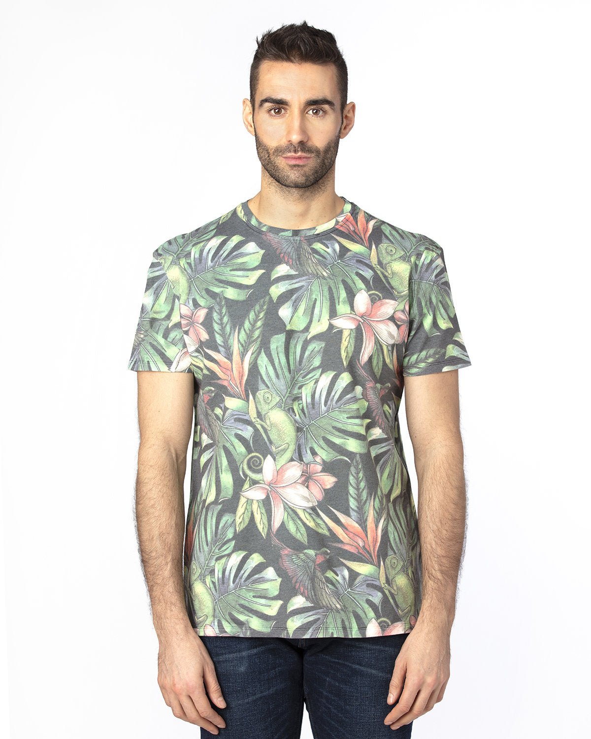 100A-Threadfast Apparel-TROPICAL JUNGLE-Threadfast Apparel-T-Shirts-1