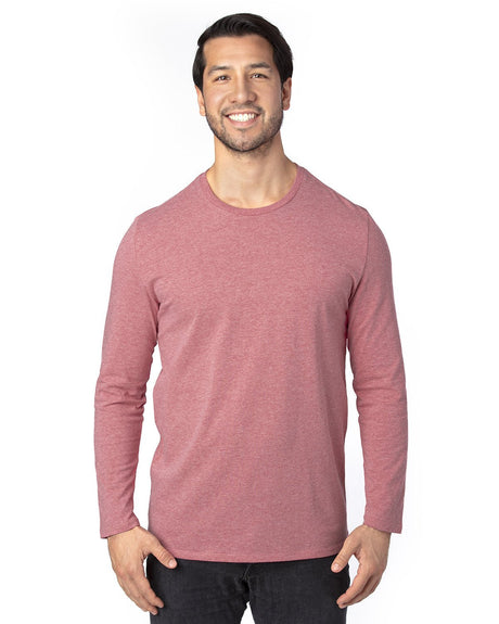 100LS-Threadfast Apparel-MAROON HEATHER-Threadfast Apparel-T-Shirts-1