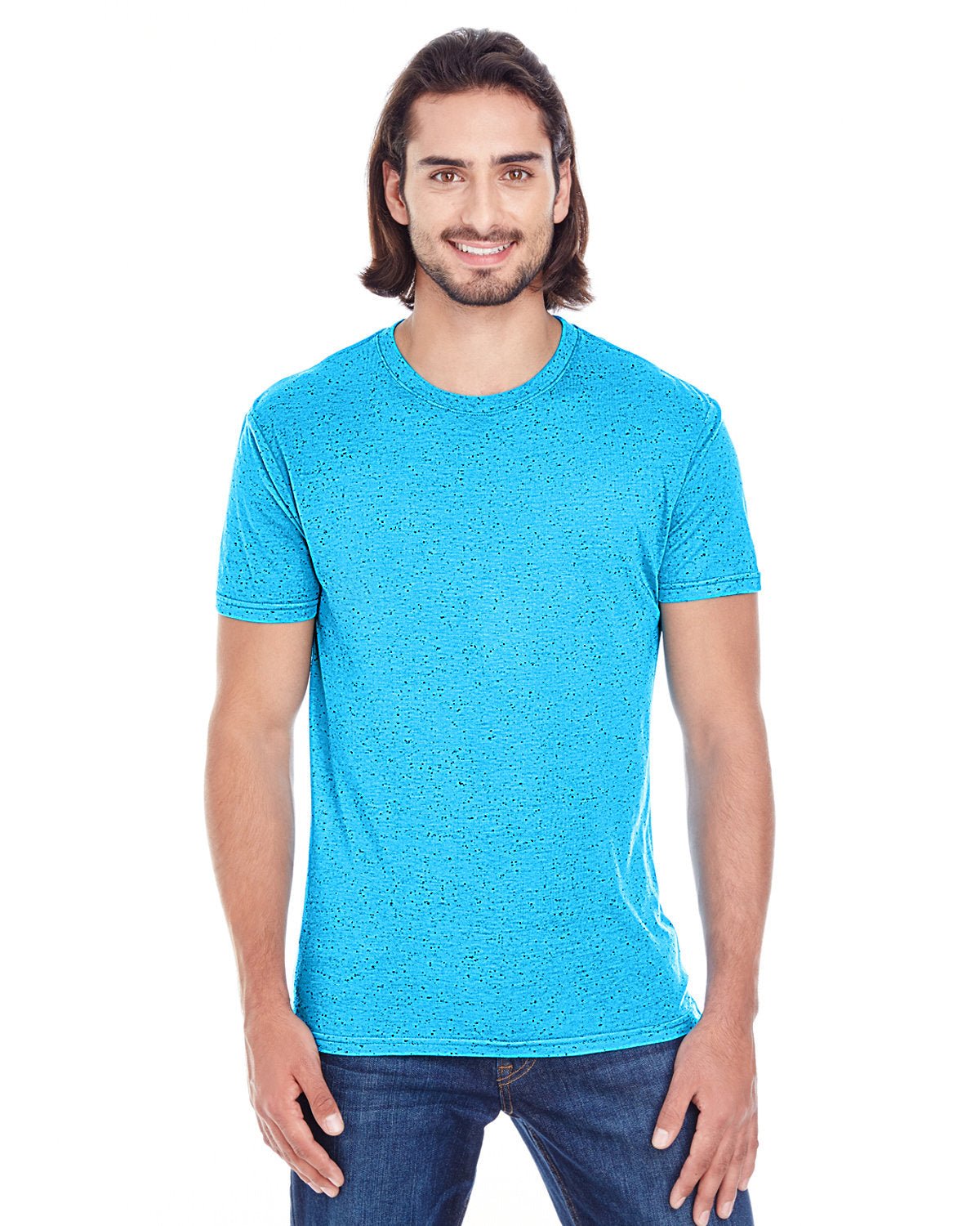 103A-Threadfast Apparel-TURQUOISE FLECK-Threadfast Apparel-T-Shirts-1