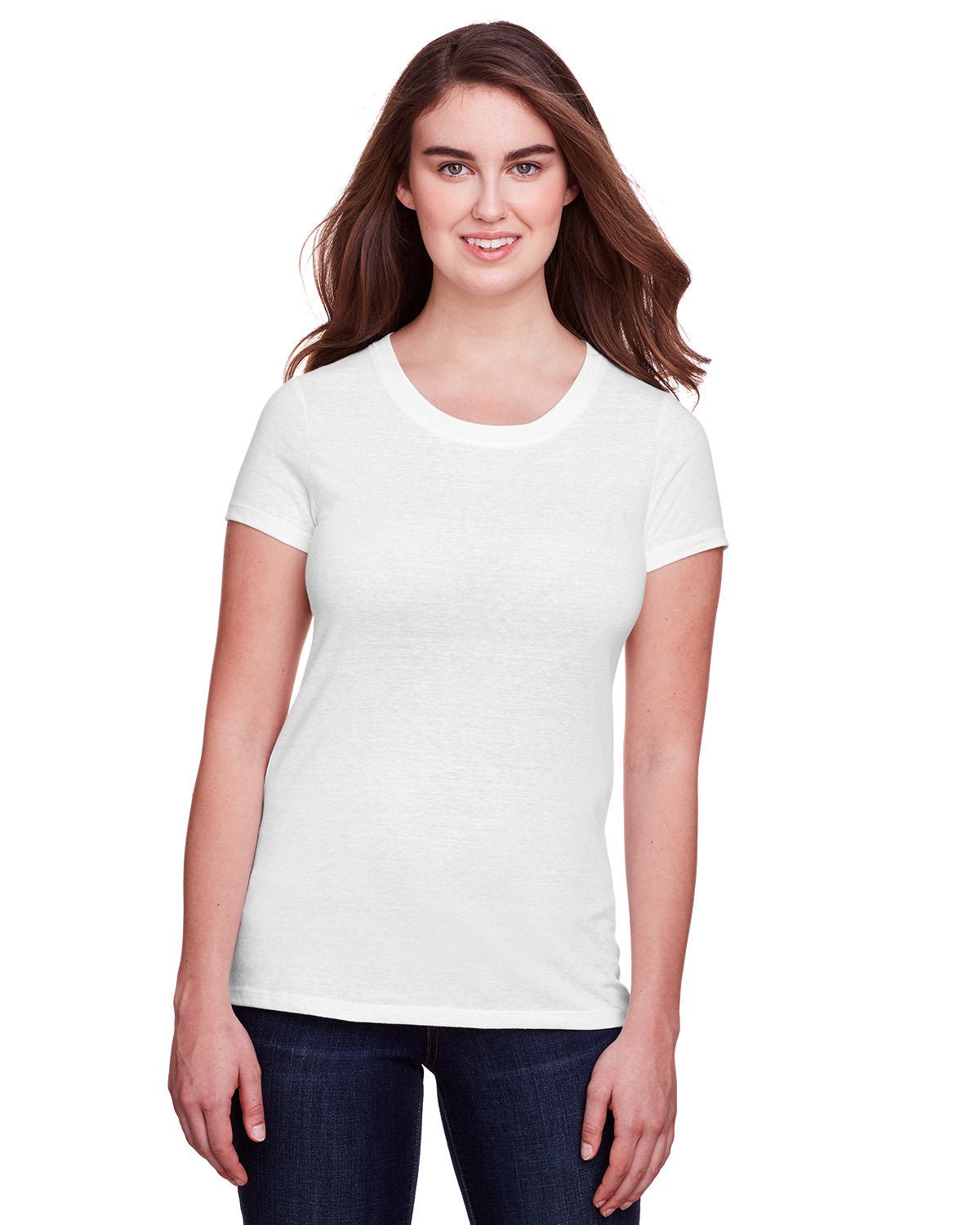 202A-Threadfast Apparel-SOLID WHT TRBLND-Threadfast Apparel-T-Shirts-1