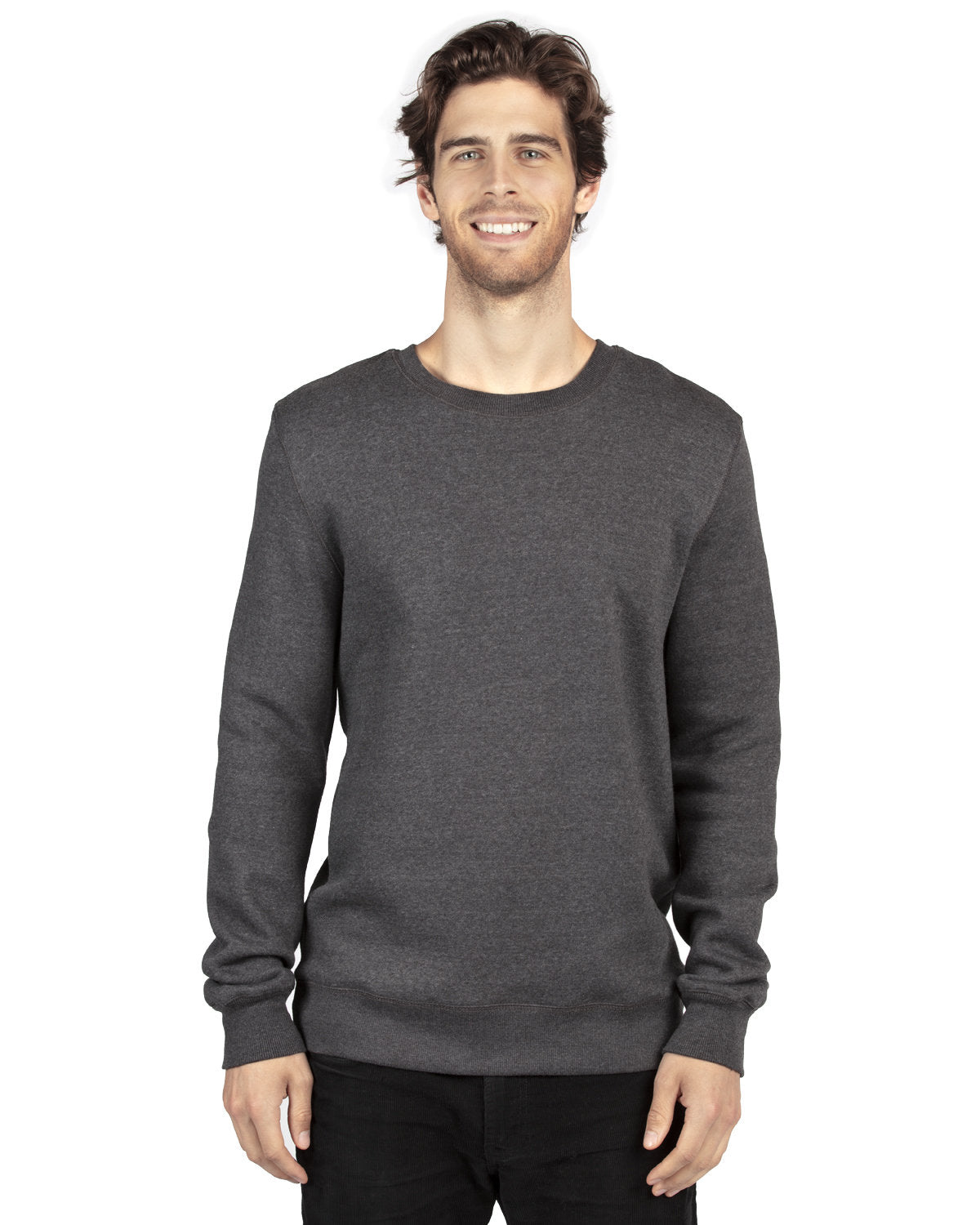 320C-Threadfast Apparel-CHARCOAL HEATHER-Threadfast Apparel-Sweatshirts-1