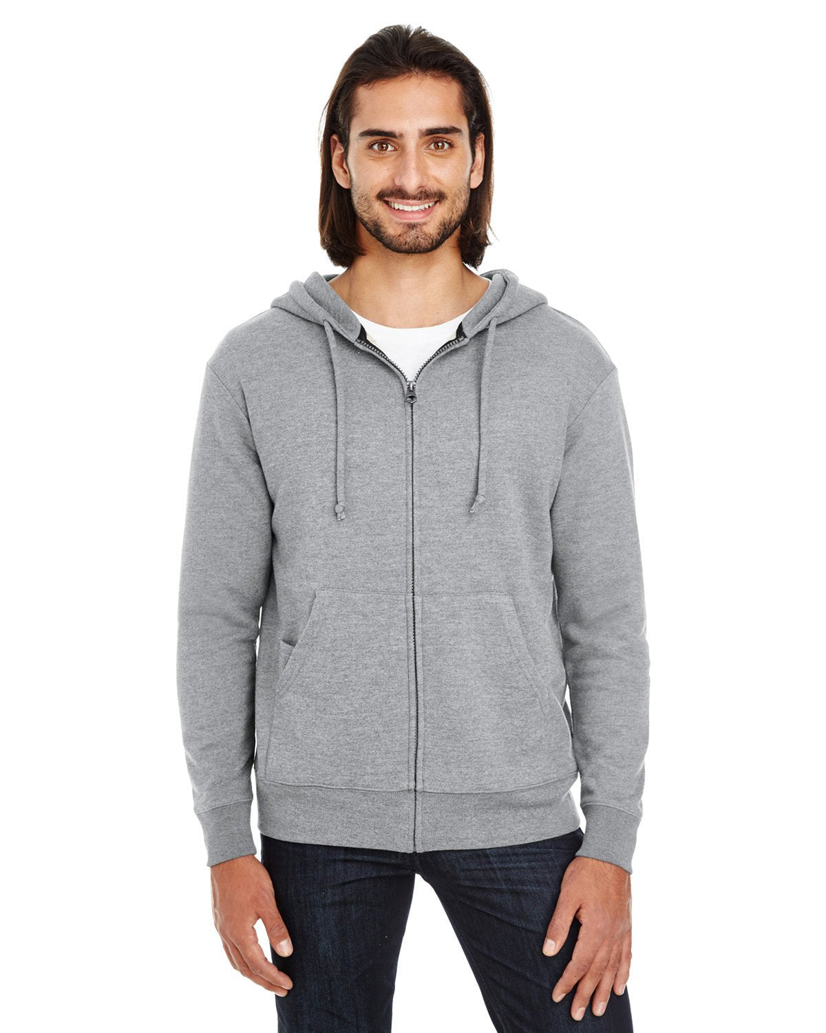 321Z-Threadfast Apparel-CHARCOAL HEATHER-Threadfast Apparel-Sweatshirts-1