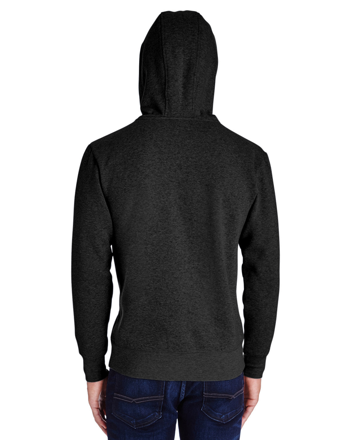 322H-Threadfast Apparel-BLACK HEATHER-Threadfast Apparel-Sweatshirts-2