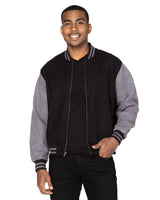 364J-Threadfast Apparel-BLACK/ CHAR HTH-Threadfast Apparel-Outerwear-1