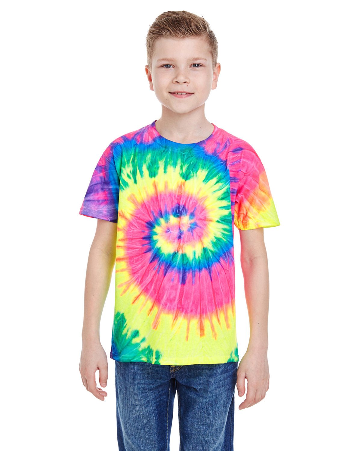 CD100Y-Tie-Dye-NEON RAINBOW-Tie-Dye-T-Shirts-1