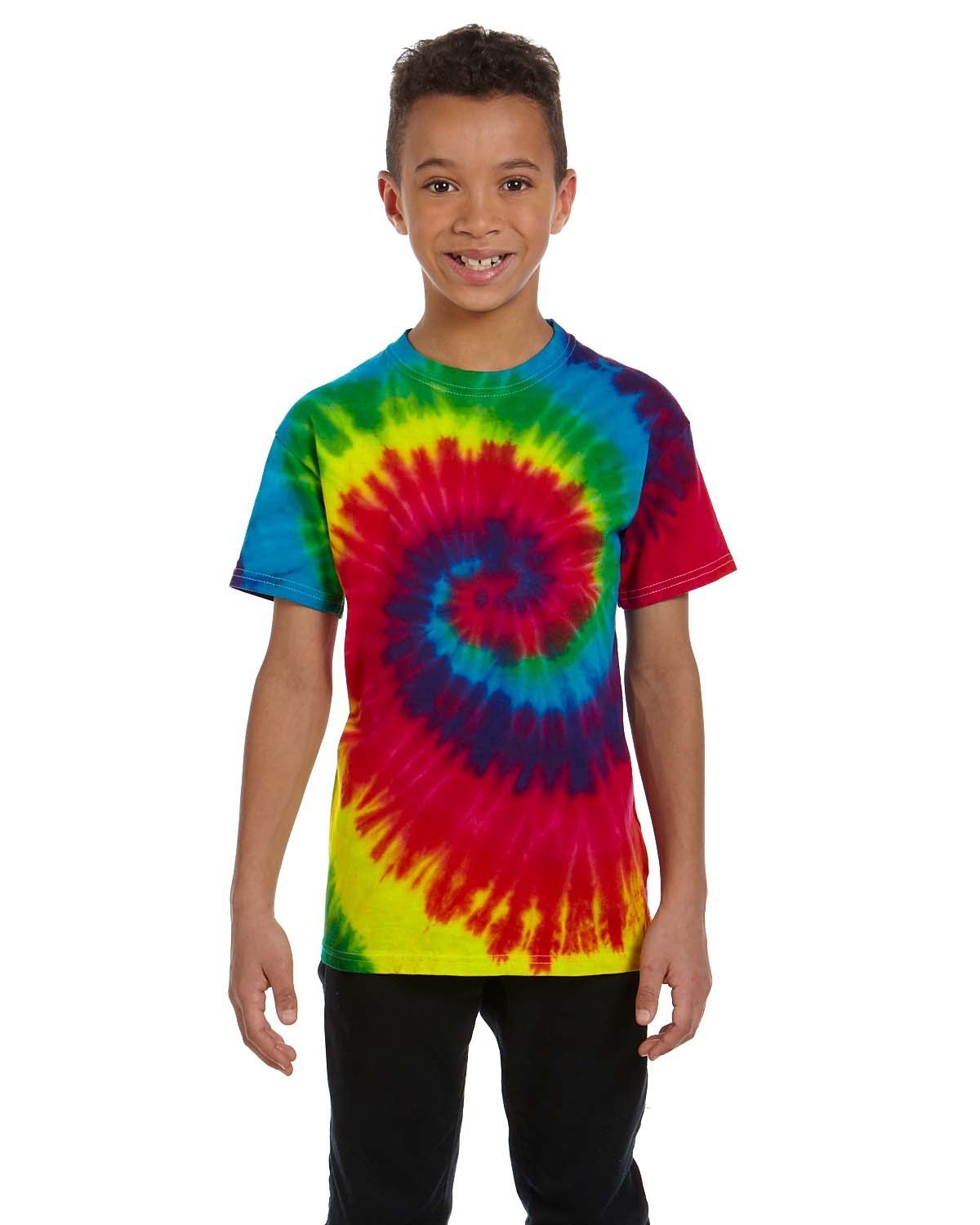 CD100Y-Tie-Dye-REACTIVE RAINBOW-Tie-Dye-T-Shirts-1