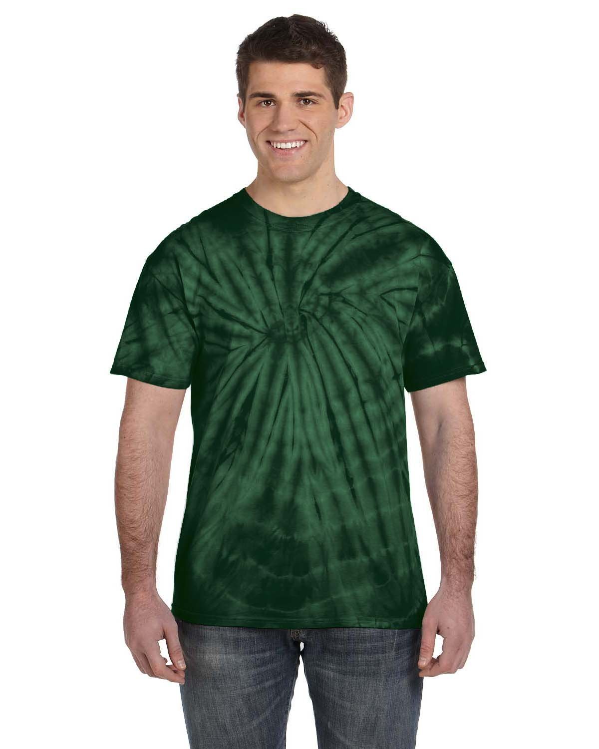 CD101-Tie-Dye-SPIDER GREEN-Tie-Dye-T-Shirts-1