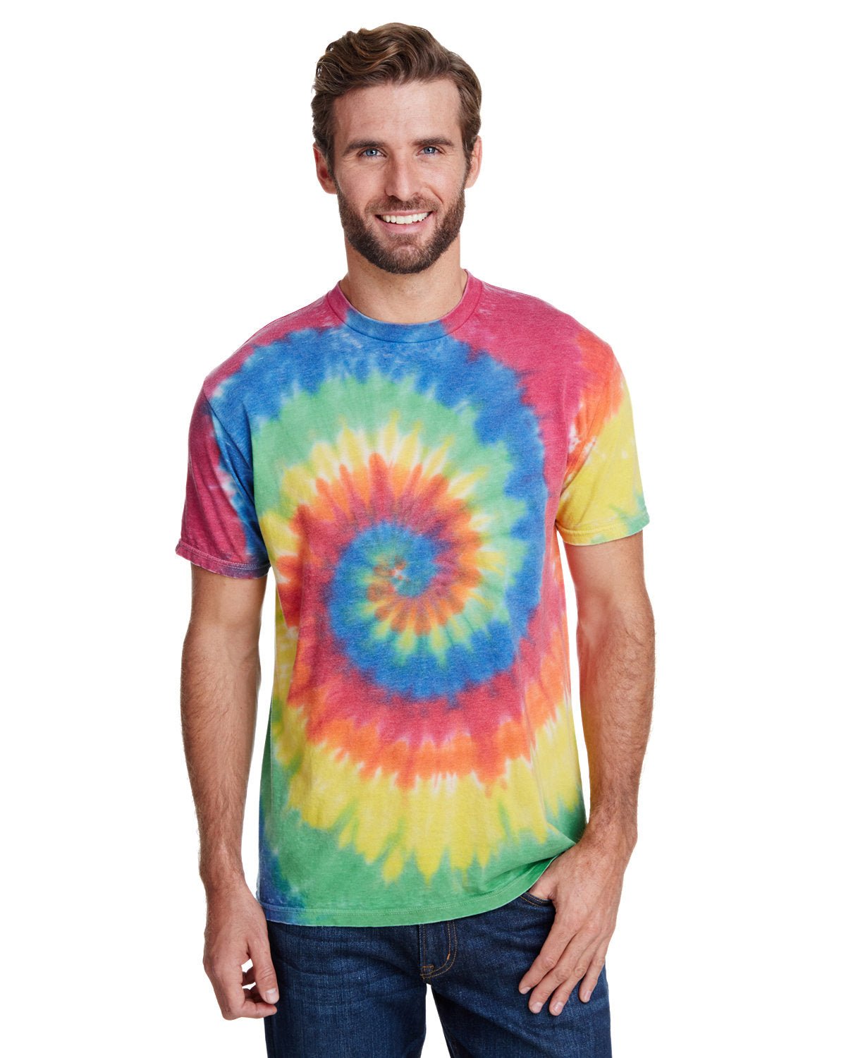 CD1090-Tie-Dye-RAINBOW-Tie-Dye-T-Shirts-1