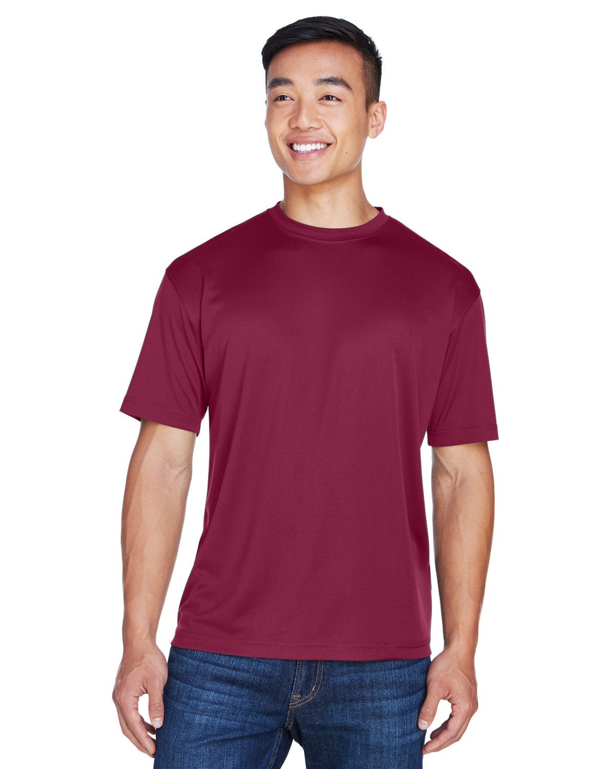 8400-UltraClub-MAROON-UltraClub-T-Shirts-1