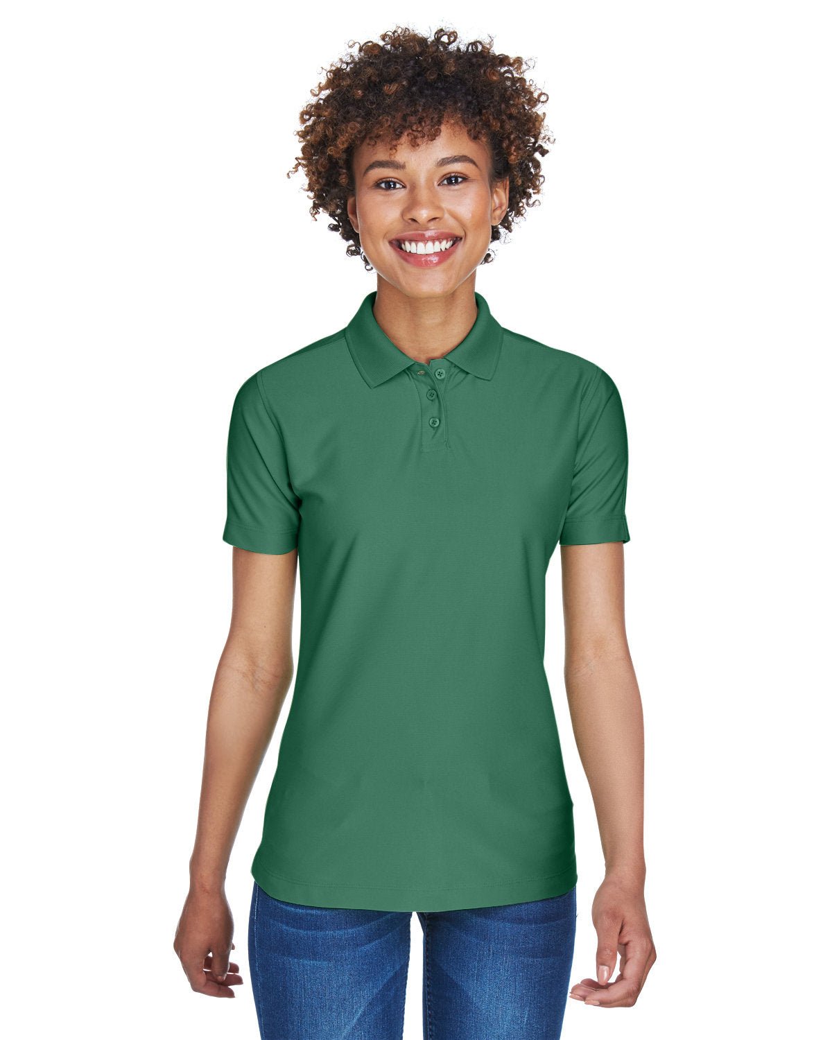 8414-UltraClub-FOREST GREEN-UltraClub-Polos-1