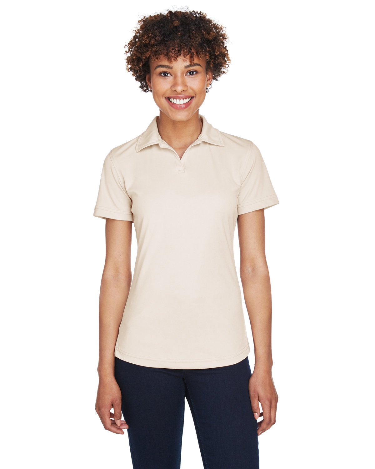 8425L-UltraClub-STONE-UltraClub-Polos-1