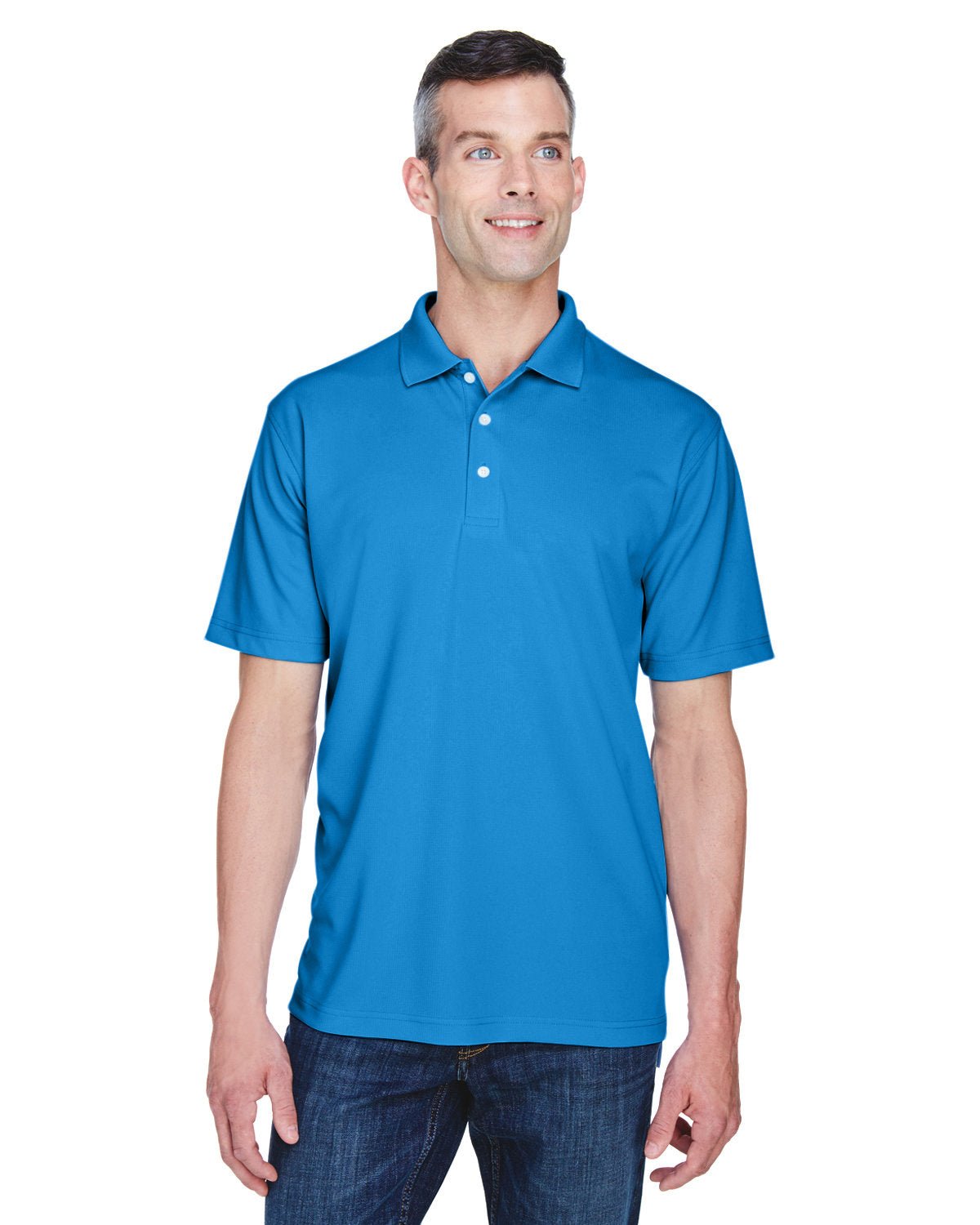 8445-UltraClub-PACIFIC BLUE-UltraClub-Polos-1