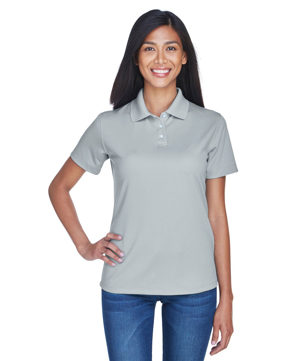 8445L-UltraClub-SILVER-UltraClub-Polos-1