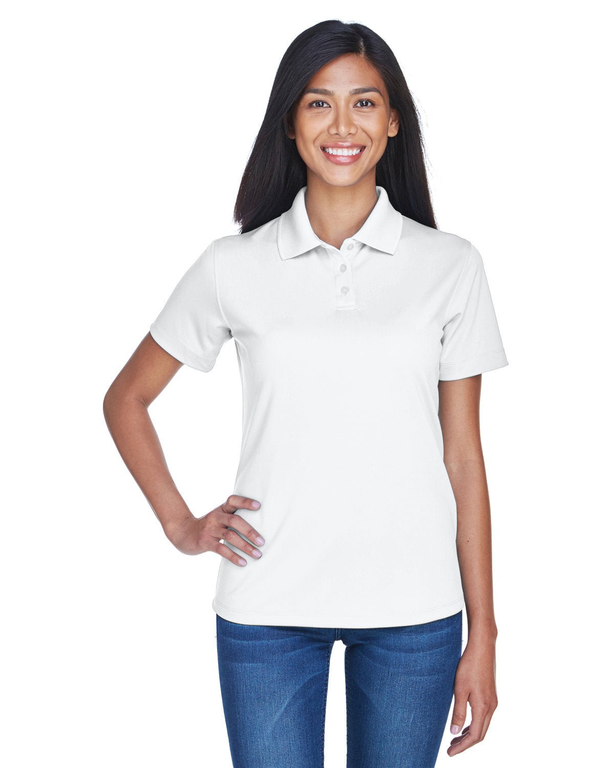 8445L-UltraClub-WHITE-UltraClub-Polos-1