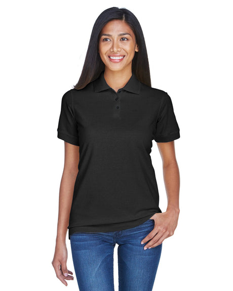 8530-UltraClub-BLACK-UltraClub-Polos-1