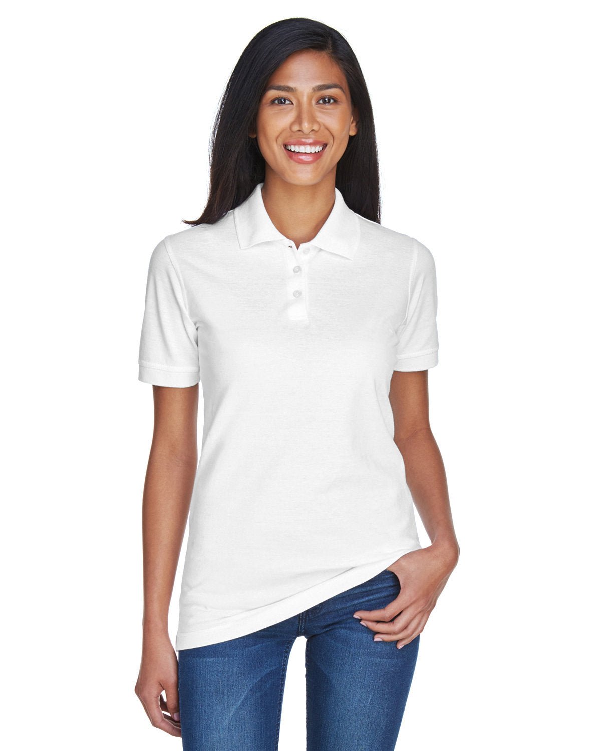 8530-UltraClub-WHITE-UltraClub-Polos-1