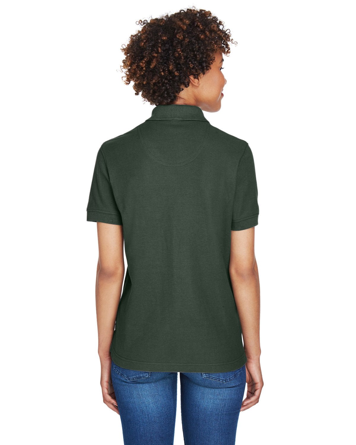 8541-UltraClub-FOREST GREEN-UltraClub-Polos-2