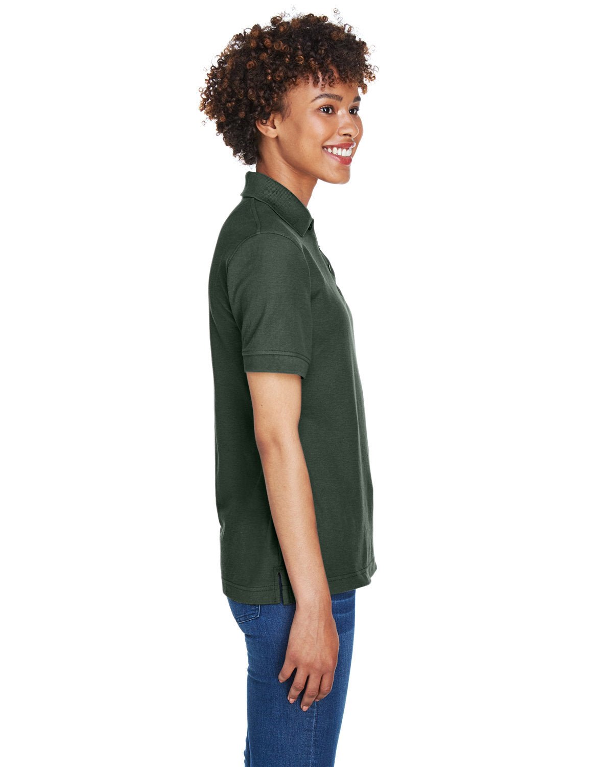 8541-UltraClub-FOREST GREEN-UltraClub-Polos-3