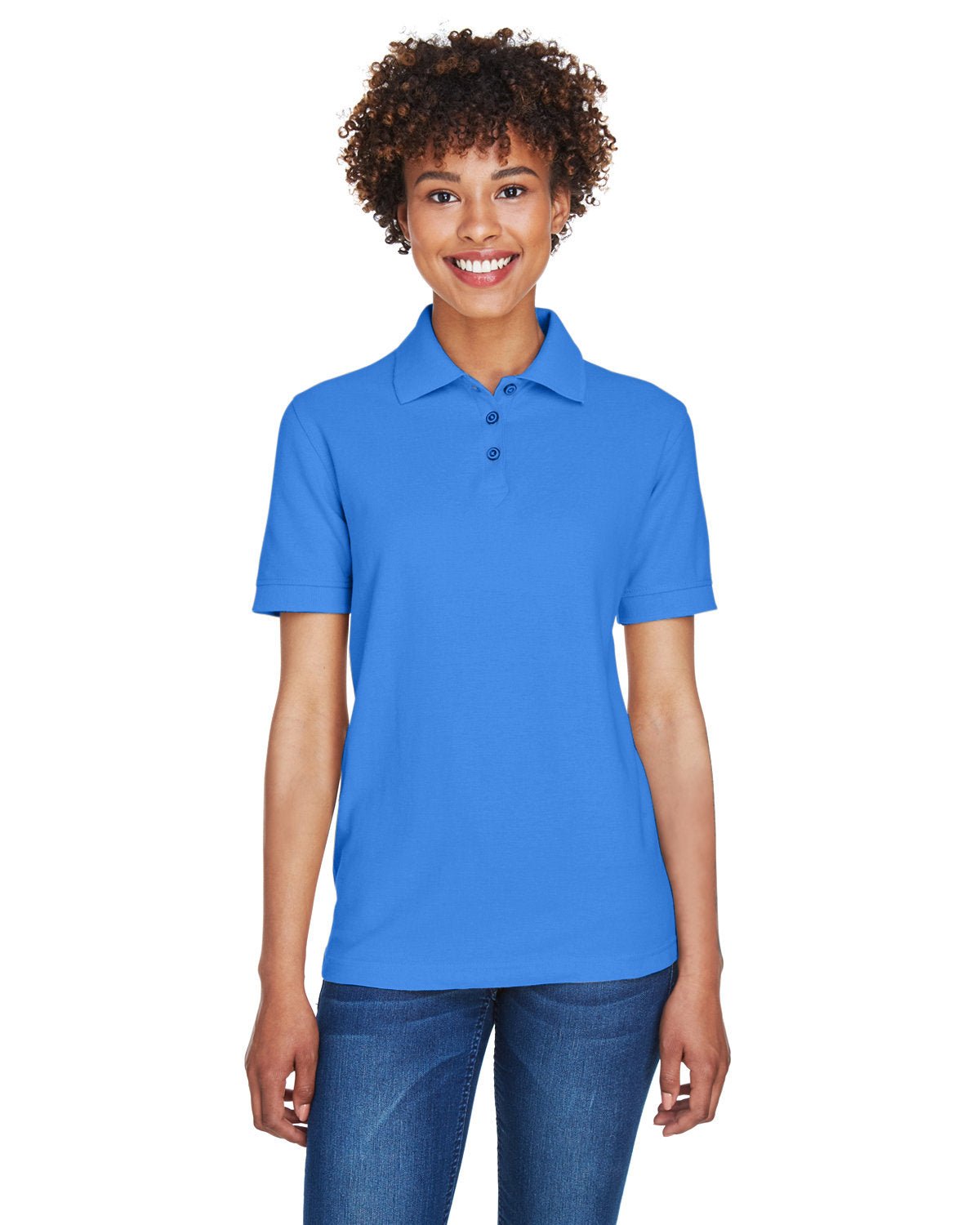 8541-UltraClub-FRENCH BLUE-UltraClub-Polos-1