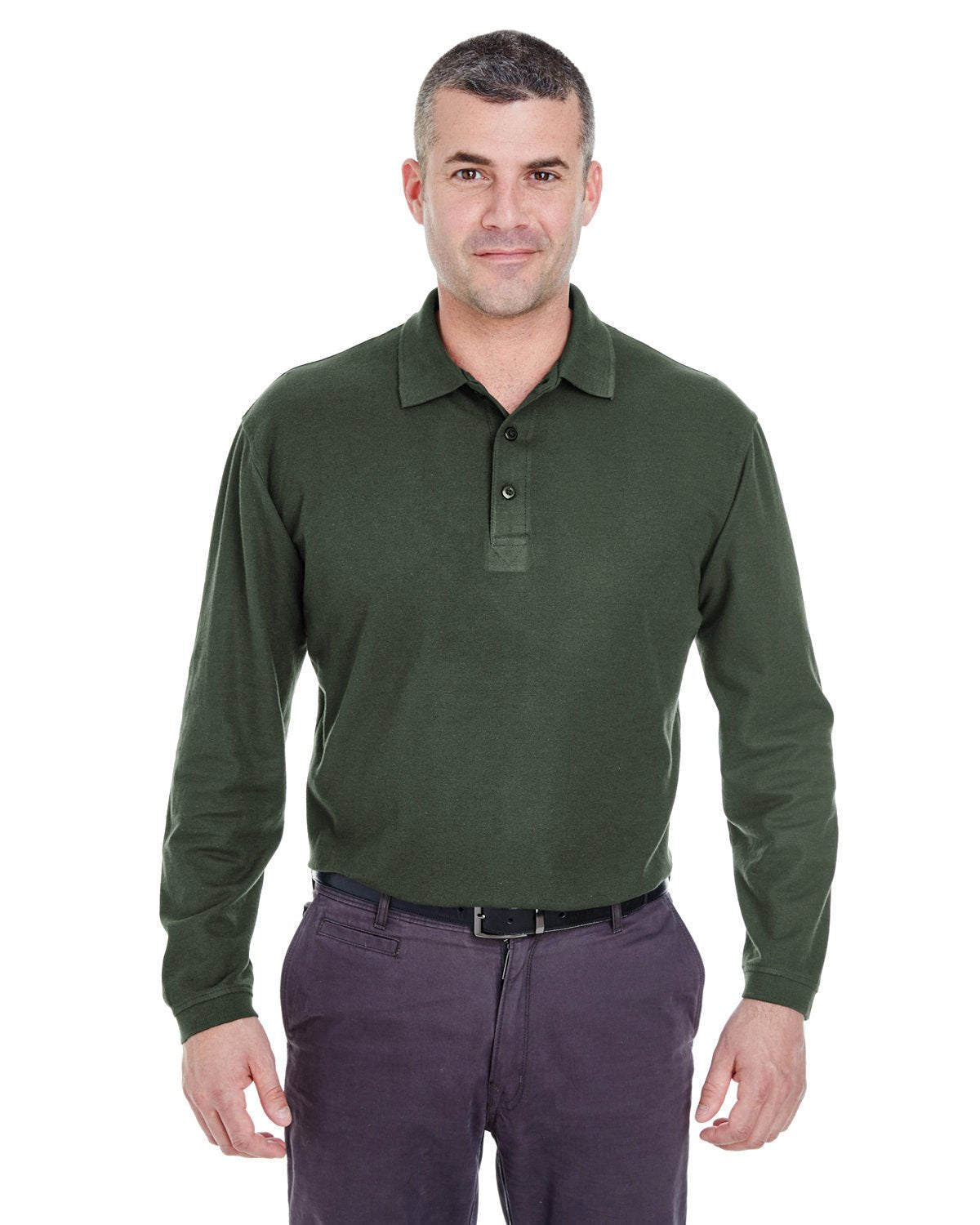 8542-UltraClub-FOREST GREEN-UltraClub-Polos-1