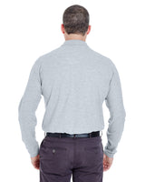 8542-UltraClub-HEATHER GREY-UltraClub-Polos-2