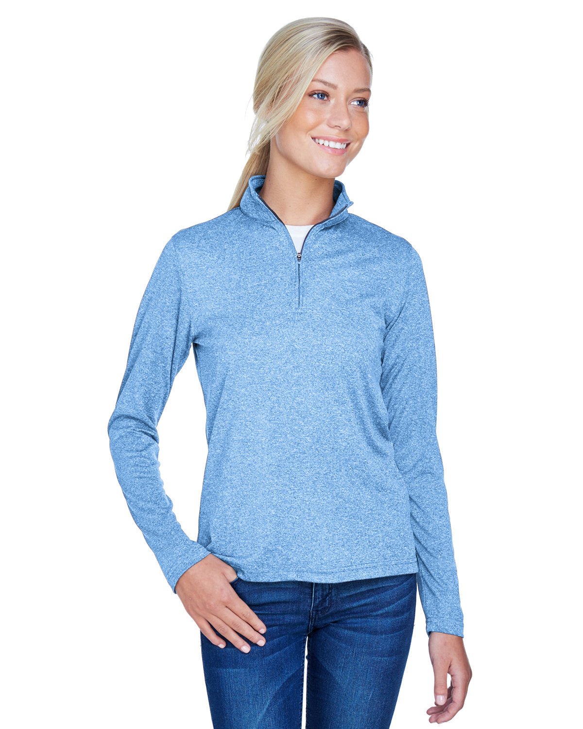 8618W-UltraClub-COLMBIA BLU HTHR-UltraClub-Knits and Layering-1